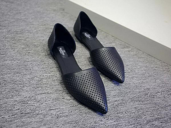 Valentino Leather Flat VT572 Black