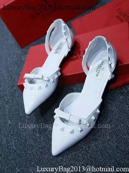 Valentino Leather Flat VT574 White