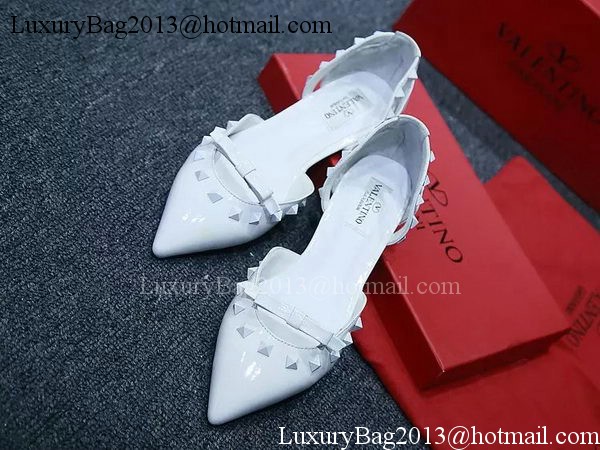 Valentino Leather Flat VT574 White