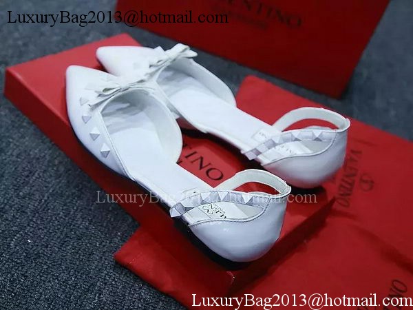 Valentino Leather Flat VT574 White