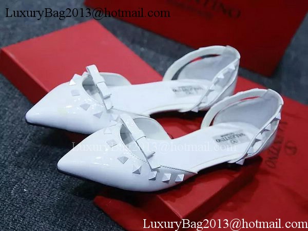 Valentino Leather Flat VT574 White