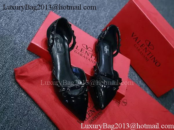 Valentino Leather Flat VT575 Black