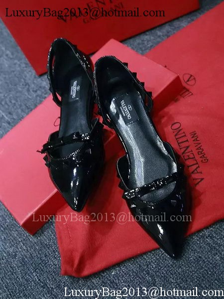 Valentino Leather Flat VT575 Black