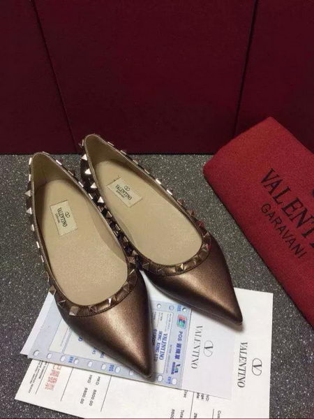 Valentino Leather Flat VT580 Bronze