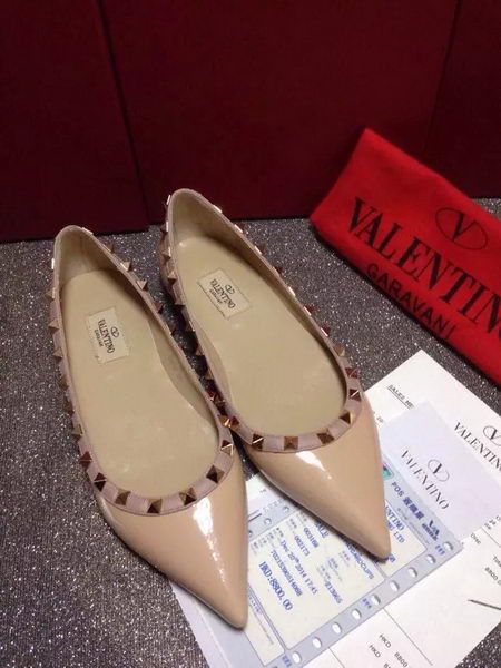 Valentino Leather Flat VT666 Apricot