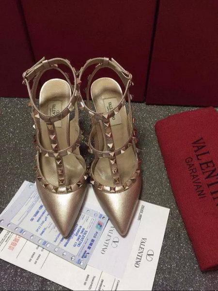 Valentino Leather Pump VT585 Gold