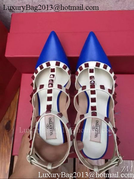 Valentino Leather Pump VT589 Blue