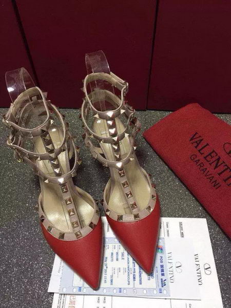 Valentino Leather Pump VT656 Red