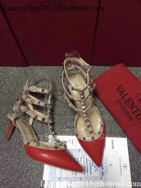 Valentino Leather Pump VT656 Red