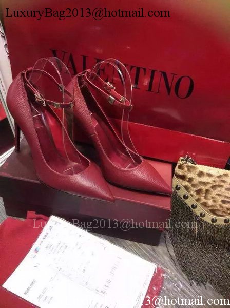 Valentino Leather Pump VT697 Red