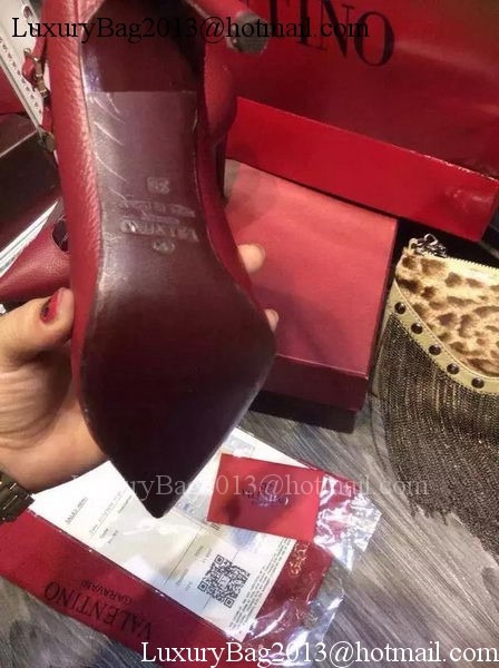 Valentino Leather Pump VT697 Red