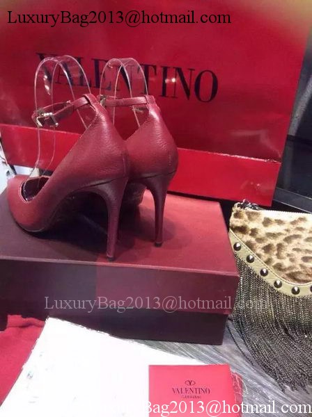 Valentino Leather Pump VT697 Red