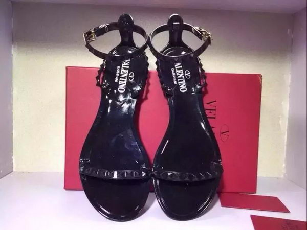 Valentino Leather Sandal VT593 Black