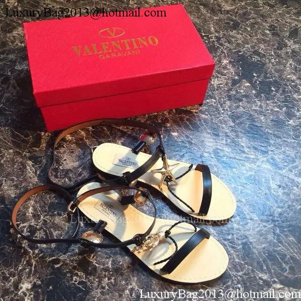 Valentino Leather Sandal VT600 Black