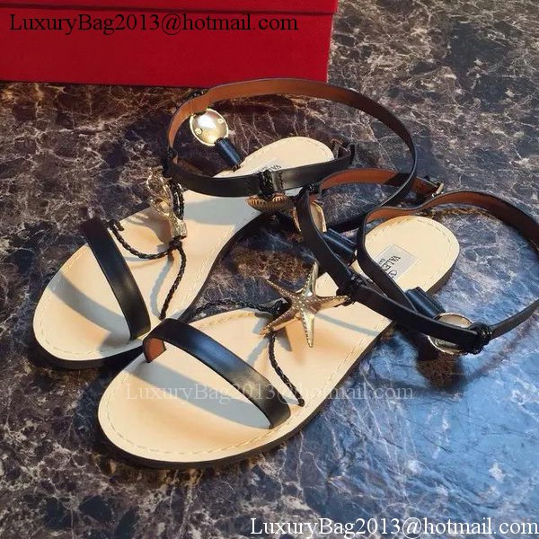 Valentino Leather Sandal VT600 Black