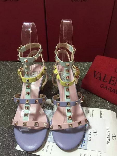 Valentino Leather Sandal VT661 Blue