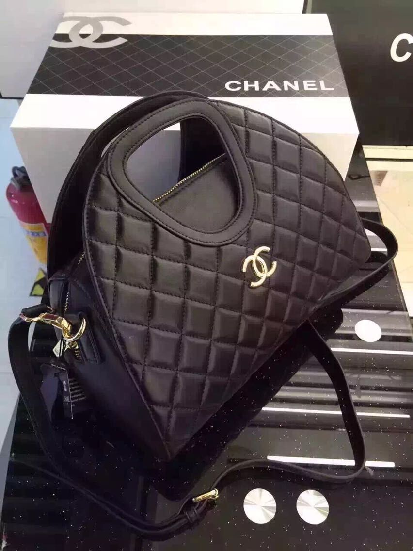Chanel Shoulder Bags Sheepskin Leather A1240 Black 