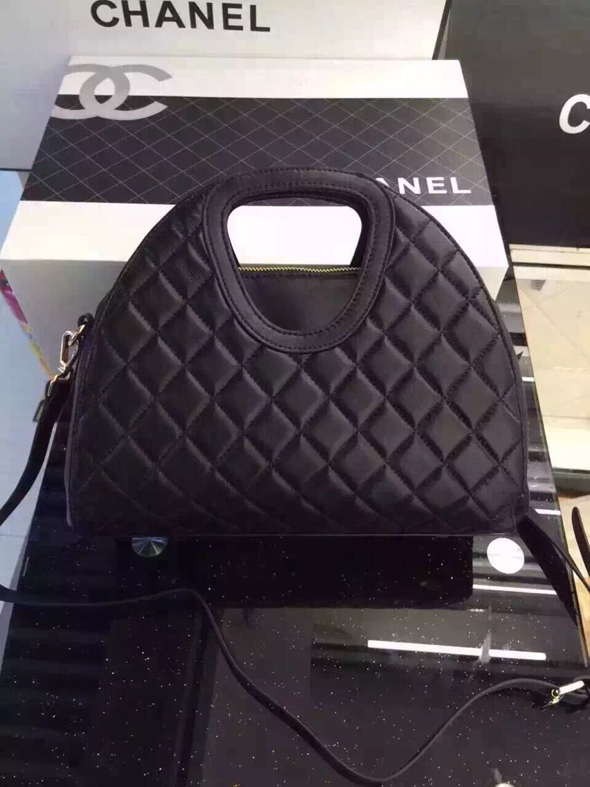 Chanel Shoulder Bags Sheepskin Leather A1240 Black 