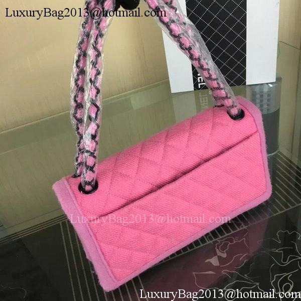Chanel 2.55 Series Flap Bag Original Fabric A1112B Pink