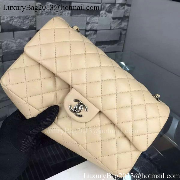 Chanel 2.55 Series Flap Bag Lambskin Leather A5024 Apricot