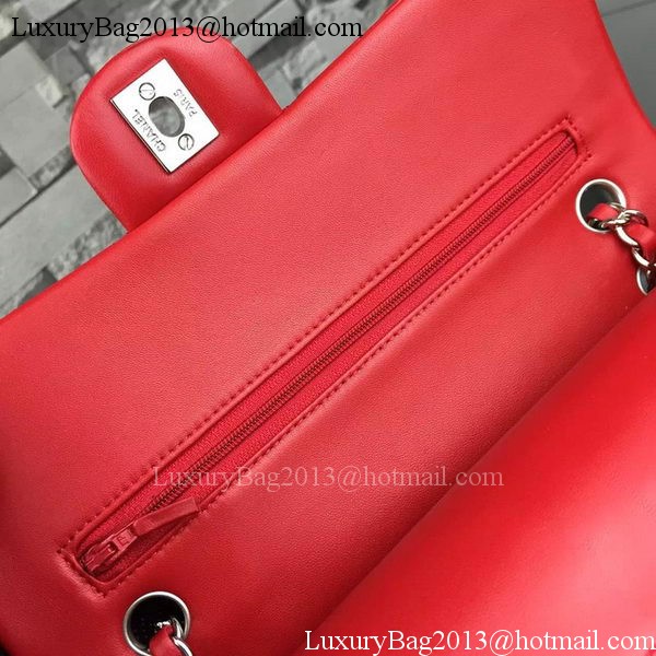 Chanel 2.55 Series Flap Bag Lambskin Leather A5024 Red