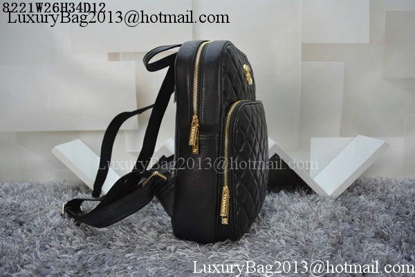 Chanel Sheepskin Leather Backpack A8221 Black