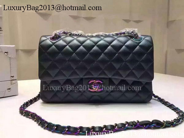 Chanel 2.55 Series Flap Bag Original Deer Leather A1112 Deep Green