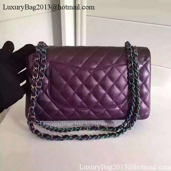 Chanel 2.55 Series Flap Bag Original Deer Leather A1112 Purple