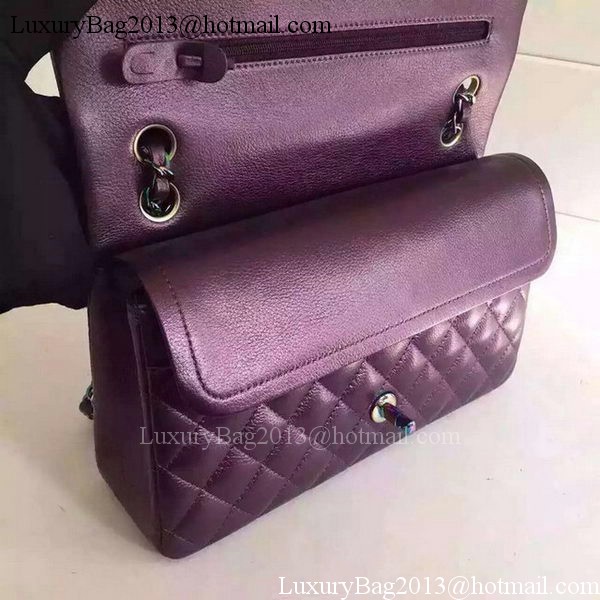 Chanel 2.55 Series Flap Bag Original Deer Leather A1112 Purple