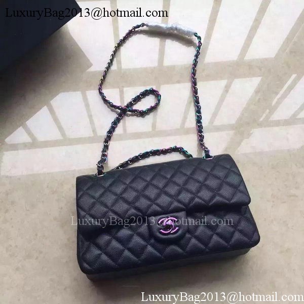 Chanel 2.55 Series Double Flap Bag Original Lambskin Leather A1112 Black