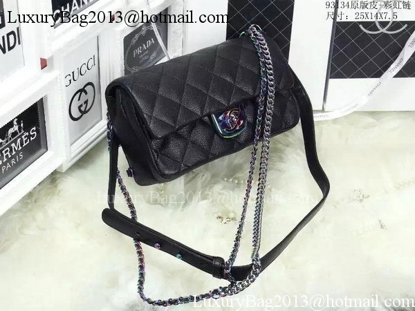 Chanel 2.55 Series Flap Bag Original Lambskin Leather A93134 Black