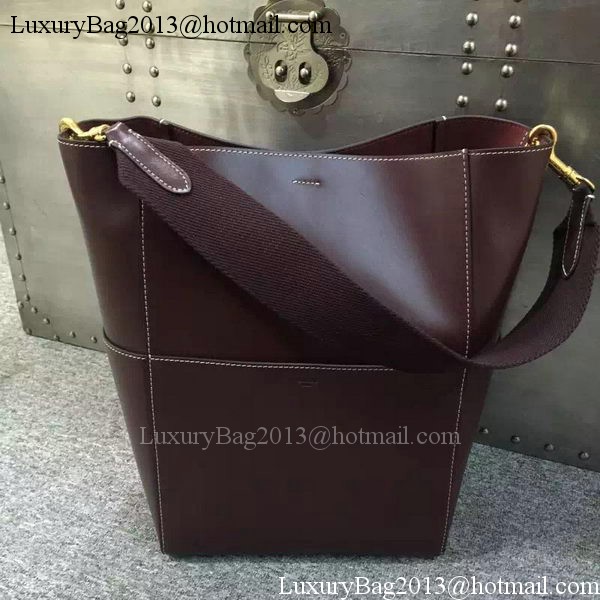 CELINE Sangle Seau Bag in Original Leather C16212 Brown