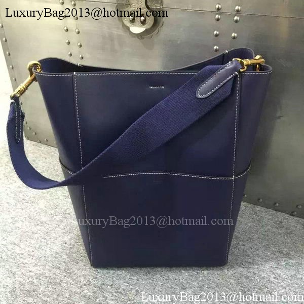 CELINE Sangle Seau Bag in Original Leather C16212 Royal