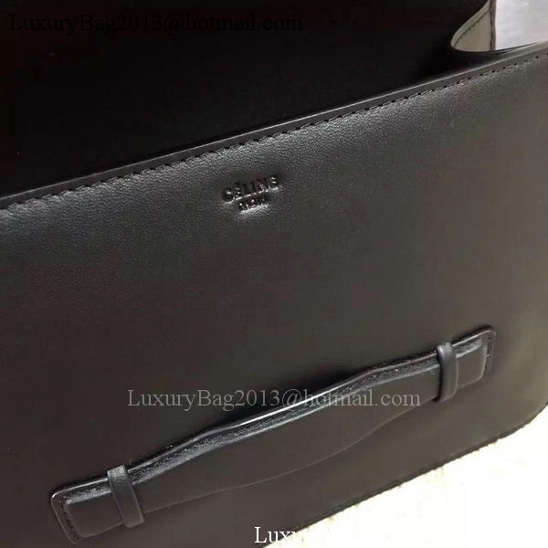 CELINE Symmetrical Bag in Original Leather C77423 Black