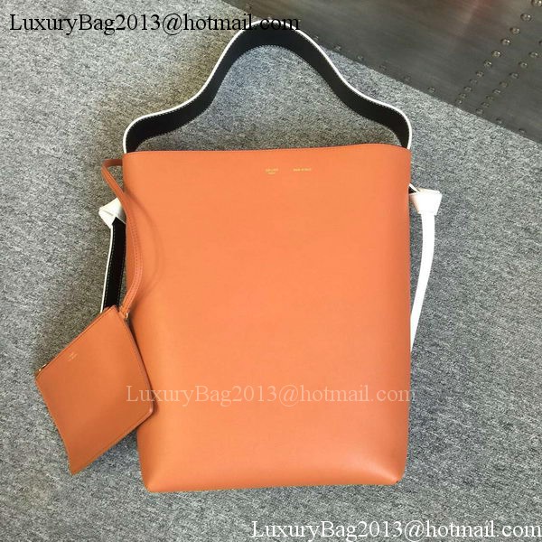 CELINE Twisted Cabas Bag C16211 Brown&Orange