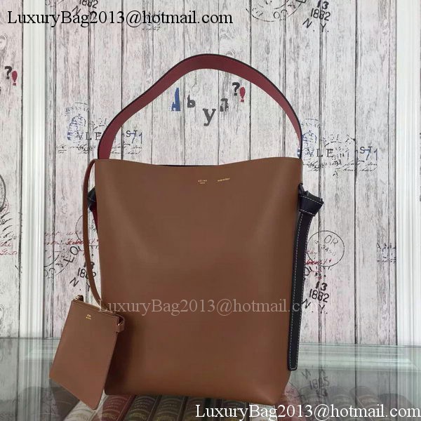 CELINE Twisted Cabas Bag C16211 Brown&Orange