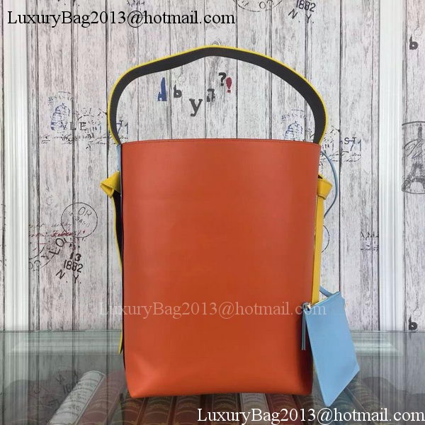 CELINE Twisted Cabas Bag C16211 SkyBlue&Orange