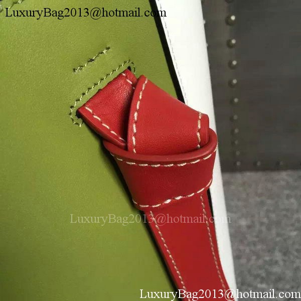 CELINE Twisted Cabas Bag C16211 White&Green