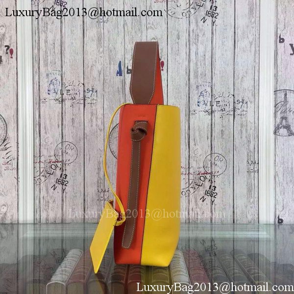 CELINE Twisted Cabas Bag C16211 Yellow&Orange