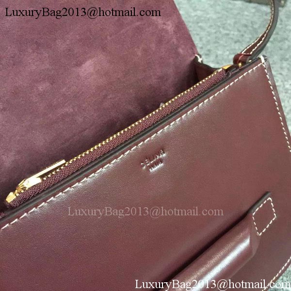 Celine TAB Trotteur Bag Calfskin Leather C77429 Burgundy