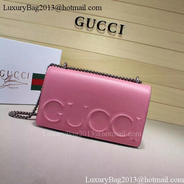 Gucci XL Calfskin Leather mini Bag 421850 Pink