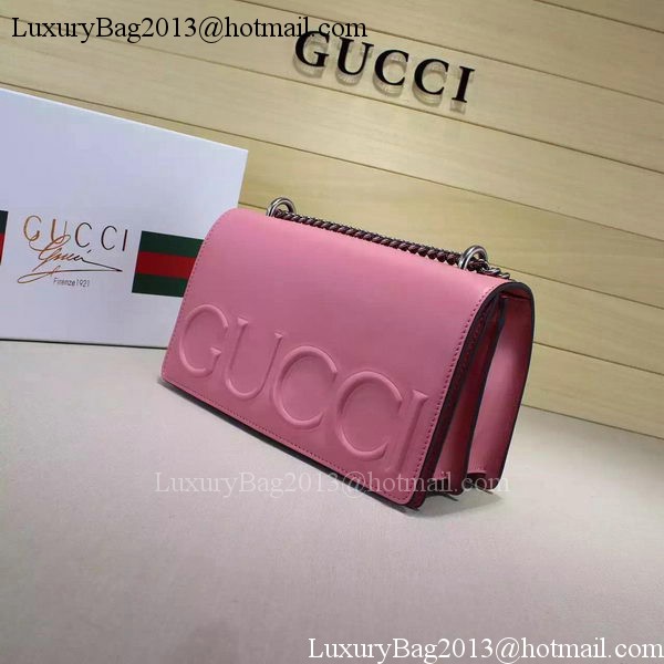 Gucci XL Calfskin Leather mini Bag 421850 Pink