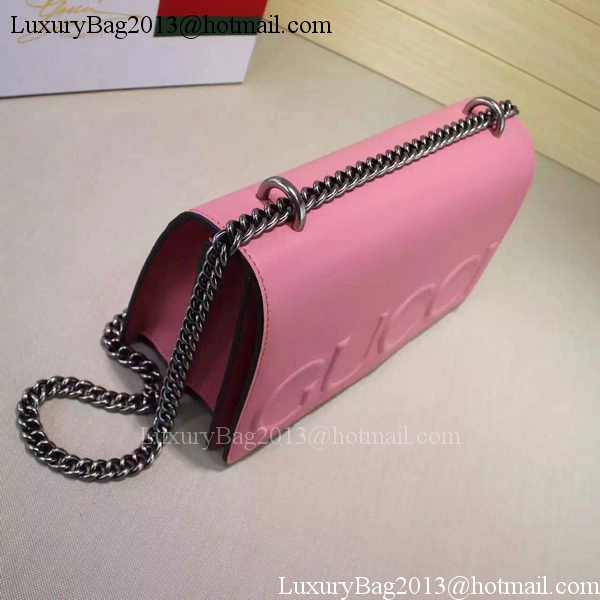 Gucci XL Calfskin Leather mini Bag 421850 Pink