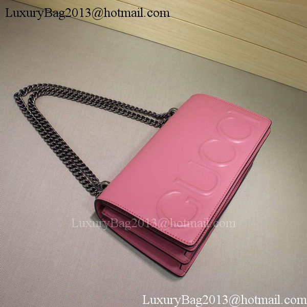 Gucci XL Calfskin Leather mini Bag 421850 Pink