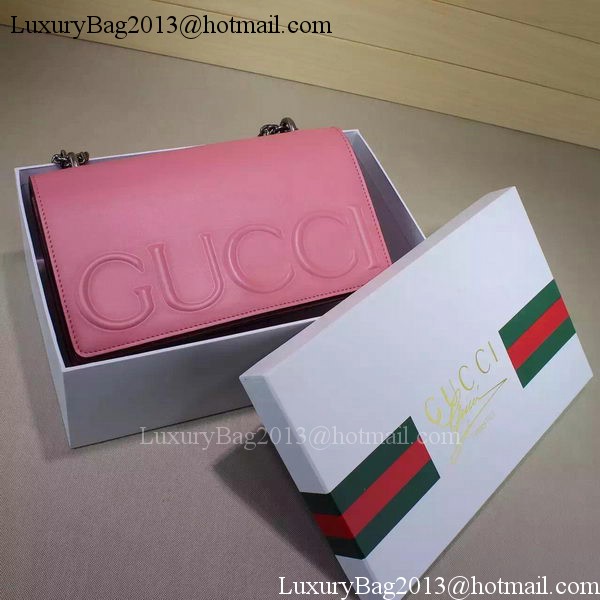 Gucci XL Calfskin Leather mini Bag 421850 Pink