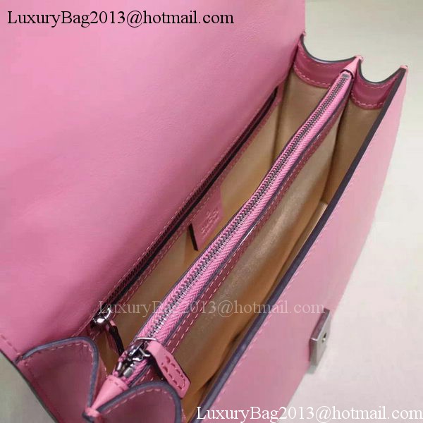 Gucci XL Calfskin Leather mini Bag 421850 Pink