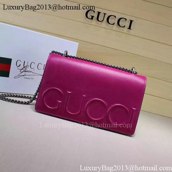 Gucci XL Calfskin Leather mini Bag 421850 Rose