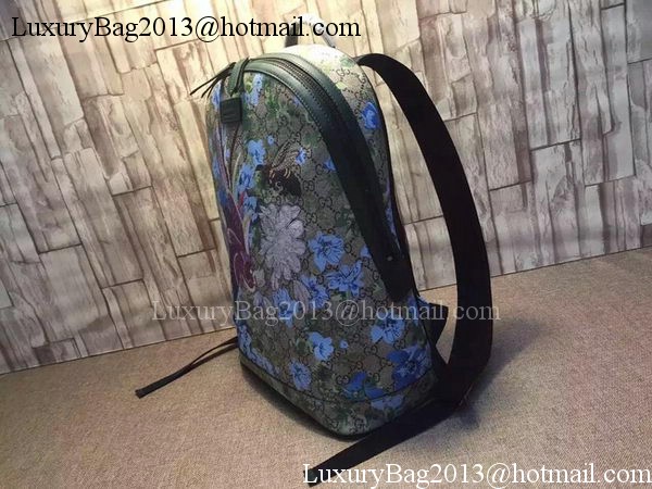 Gucci XL GG Floral Print Backpack 419584 Green
