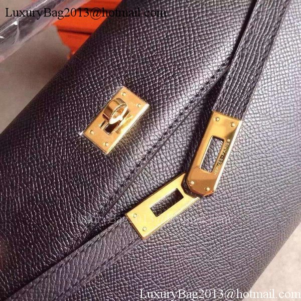 Hermes Kelly 31cm Clutch Original Leather KL31 Black