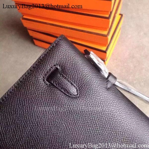 Hermes Kelly 31cm Clutch Original Leather KL31 Black